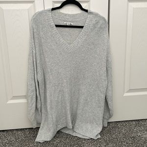 Gray oversized/tunic sweater